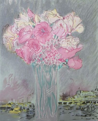 ジャン・フサロ　「花束」の買取画像